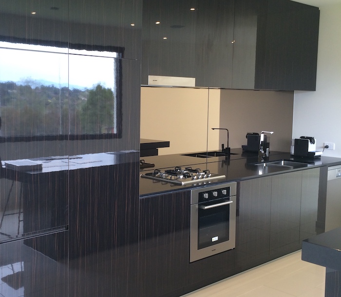 High Glossy Laminated Kitchen Joinery